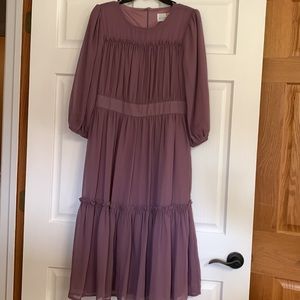 Dainty Jewells Honeysuckle Hillside midi boysenberry dress size S NWT.